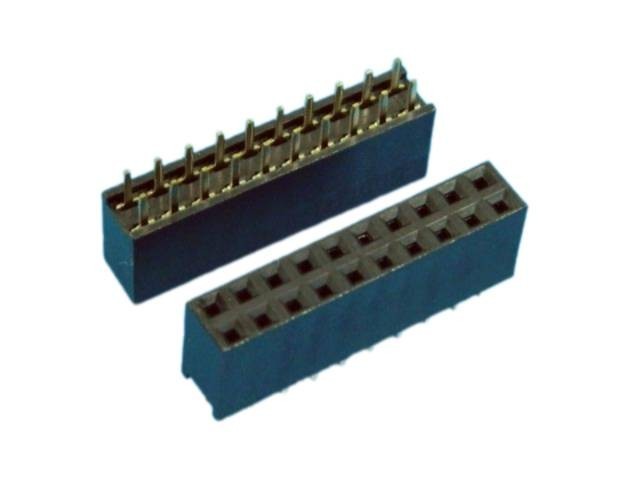 20pinová přímá zásuvka s roztečí 2.54 mm, THT, 3A