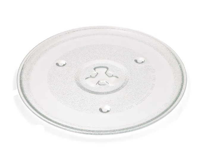 Skleněný otočný talíř do mikrovlnné trouby 270 mm s trojhranným unašečem
