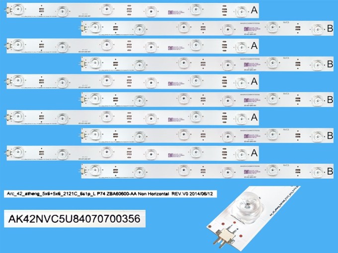 Sada LED podsvícení Grundig 10 pásků pro LCD TV 42"