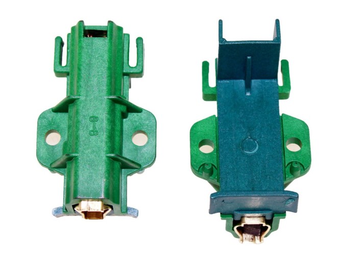Uhlíkové kartáče do motoru pračky 4,95 x 12,35 x 33 mm s držákem, pár