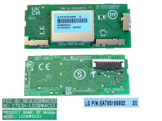 WiFi modul pro LCD LED TV LG EAT65166902 / LGSBWAC03