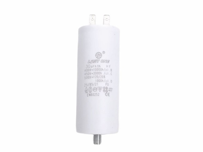 Rozběhový motorový kondenzátor 30µF s konektory TC886DS