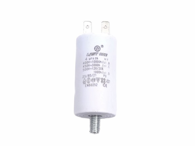 Rozběhový kondenzátor motorový 4 µF s konektory TC886DS