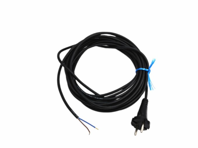 PVC kulatý napájecí kabel 2 x 0,75 mm, 6,3 m pro vysavač FLEXO
