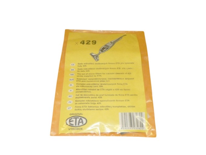 Zabalené mikrofiltry pro vysavače ETA x429 (9701 66000)
