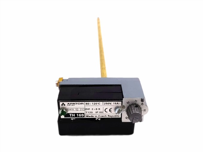 Stonkový termostat TH 169 s čidlem 330 mm, 60–120 °C