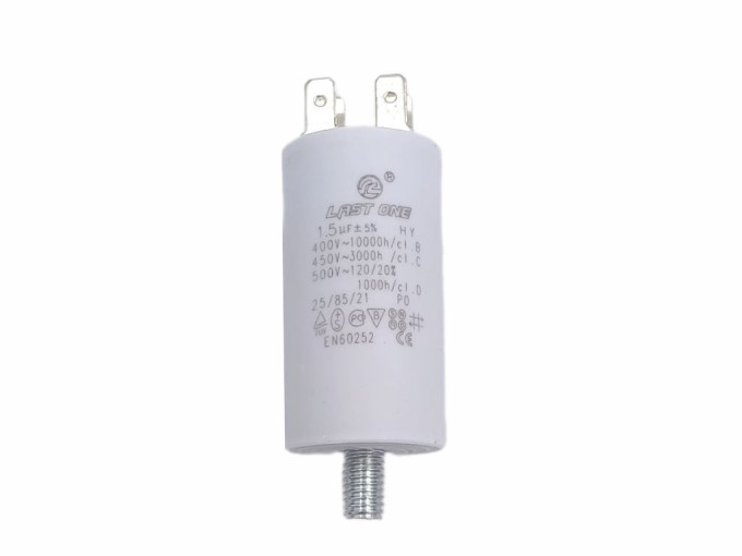 Rozběhový kondenzátor motorový 1,5 µF s konektory TC886DS