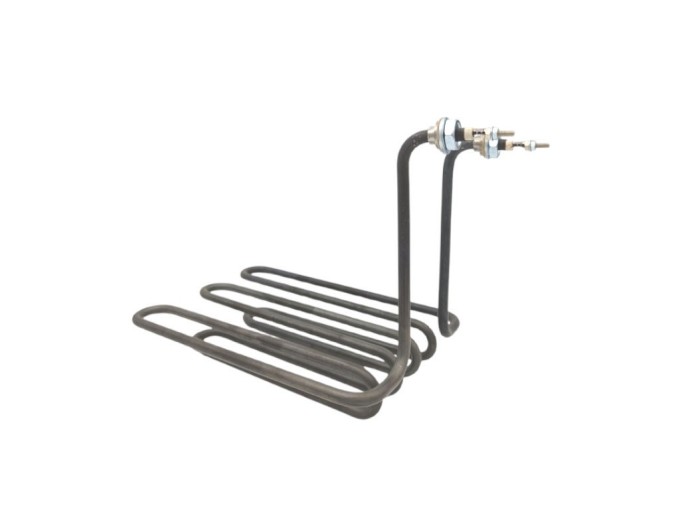 Dvojité topné těleso 3000 W 230 V pro fritézu, rozměry 260x190x180 mm