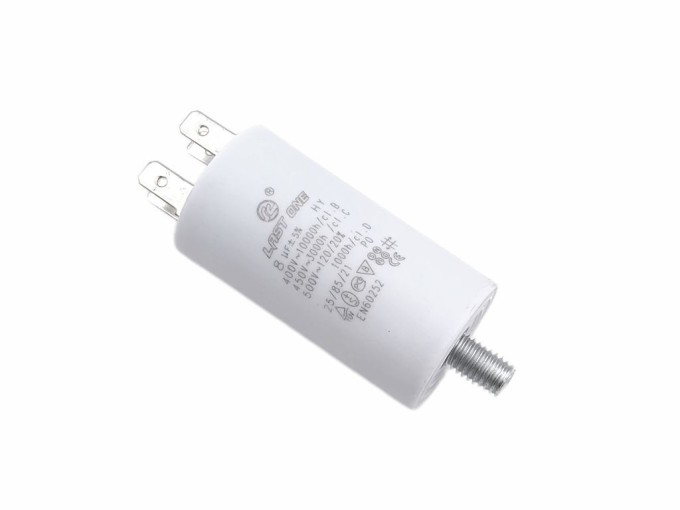 Rozběhový kondenzátor motoru 8uF s konektory TC886DS