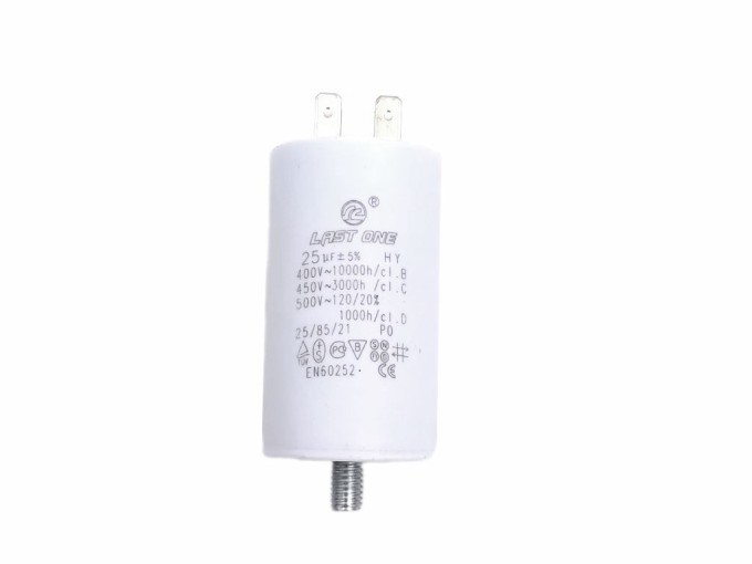 Rozběhový kondenzátor motoru 25µF s konektory TC886DS