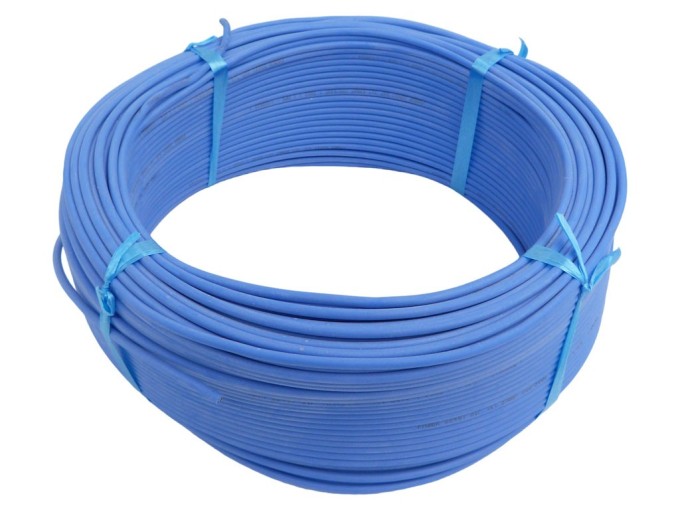 Silikonový kabel CSA 1,5 mm² modrý, lanko 1 m