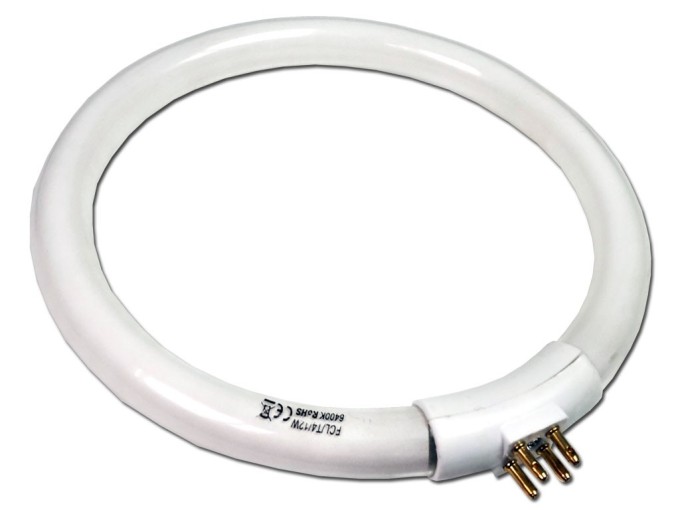 Náhradní kruhová zářivka T4 12W pro stolní lupy, průměr 137x112 mm