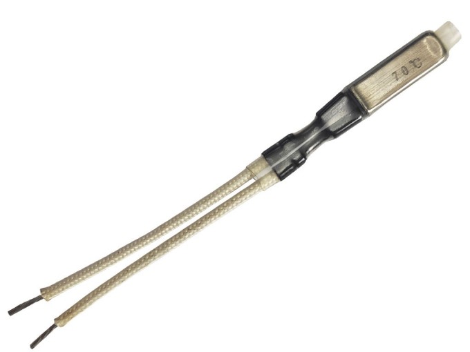 Rozpínací termostat 70°C 2A/250V kovový