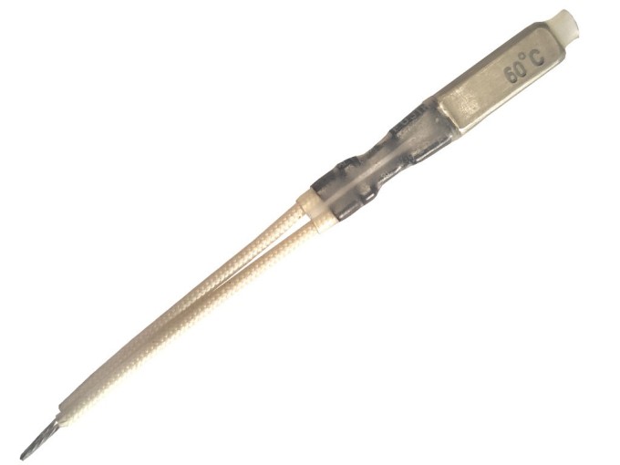 Rozpínací termostat 60°C, 2A/250V, kovový