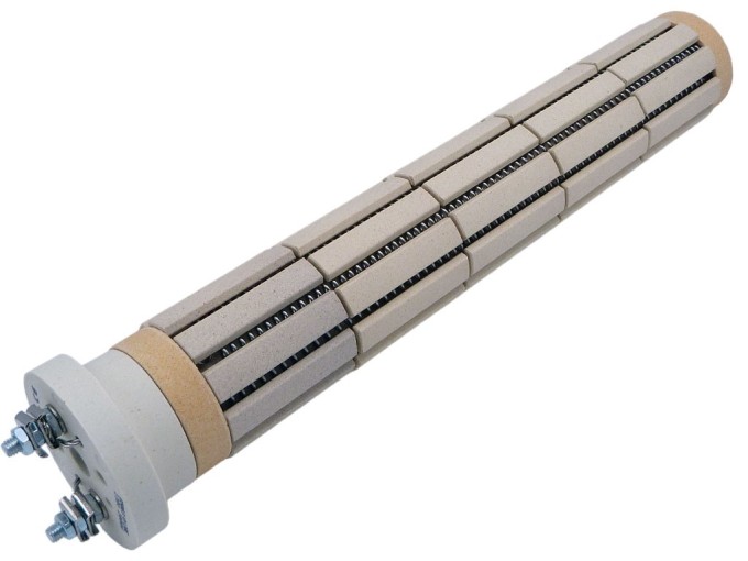 Keramické topné těleso 2000W, 5 článků, délka 33 cm