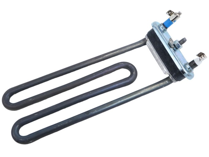 Pračkové topné těleso 2000 W s pojistkou, zahnuté, délka 215 mm