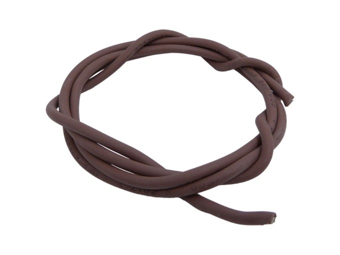 Silikonový kabel CSA 2,5 mm² hnědý
