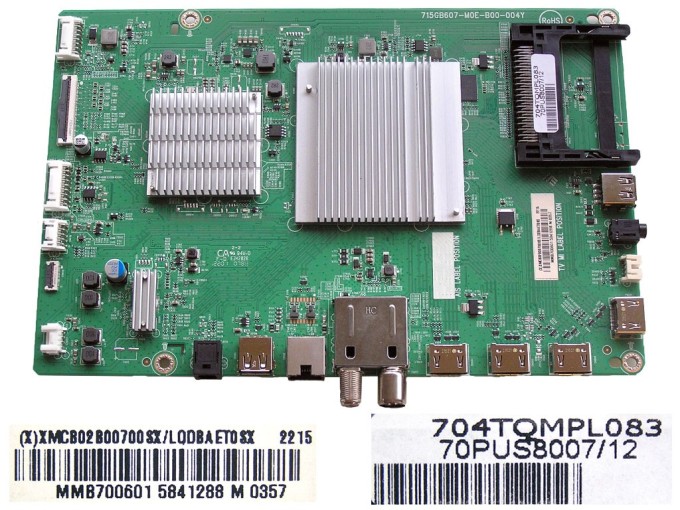 Základní deska LCD LED modulu Philips XMCB02B00700SX / Main board 715GB607