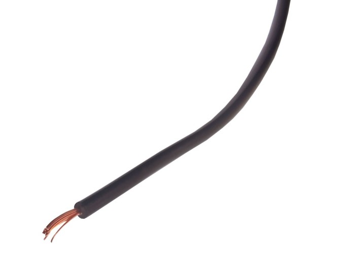 Instalační kabel H05V-K 1 x 0,5 mm² černý, měděný vodič v metráži