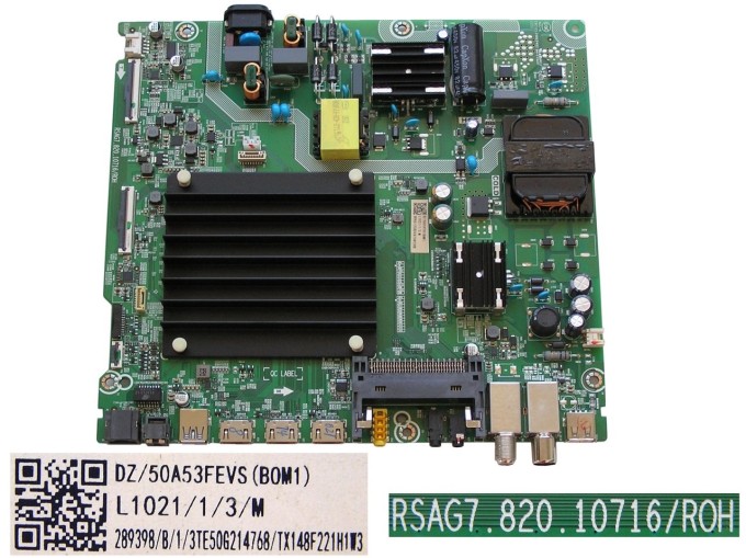 Základní deska LCD modulu pro Hisense 50A6G TV main board 50A53FEVS(B0M1)