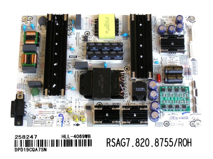 Napájecí zdrojová deska LCD Hisense H65U8B RSAG7.820.8755/ROH