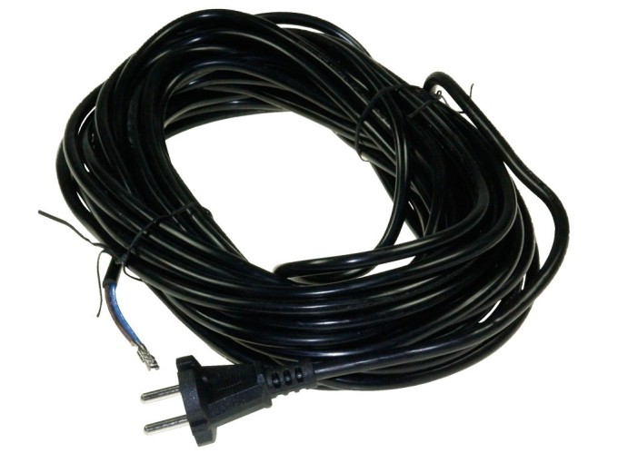 Síťový kabel pro vysavače 15 m, 2 x 1 mm², volné konce