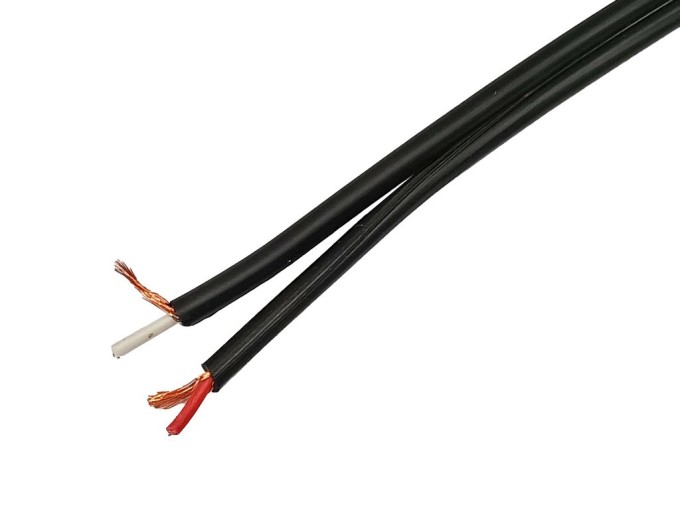 Plochý audio kabel stíněný 2x0,12mm² – metráž TAS-C124
