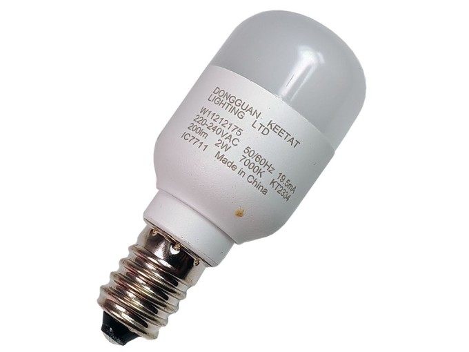 LED žárovka do ledničky E14, studená bílá, 2W