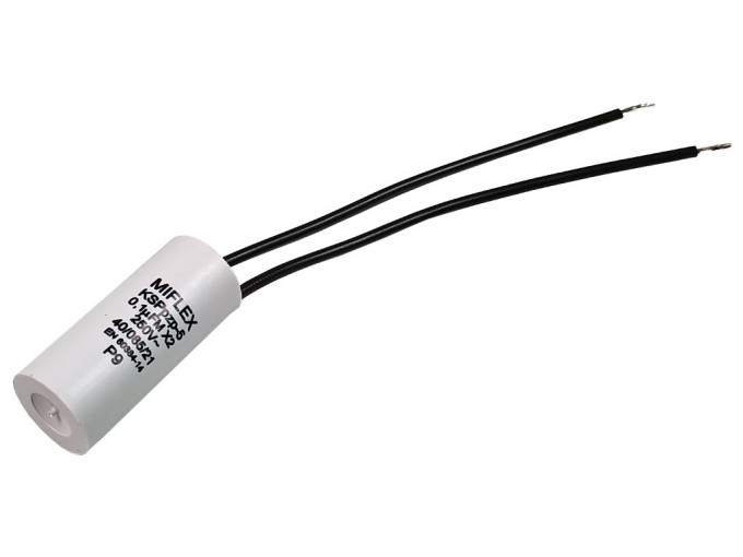 Odrušovací kondenzátor IA05KU410M 0,1µF 250V AC jednostranné vývody
