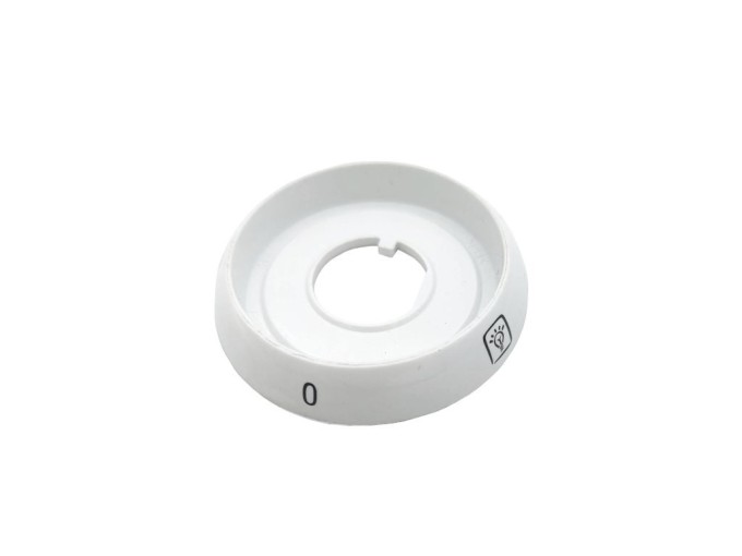 Bílý kroužek přepínače funkcí trouby pod knoflík pro sporák Mora a Gorenje 850611