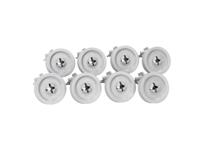Sada 8 koleček dolního koše do myčky 481252888112 pro WHIRLPOOL a INDESIT