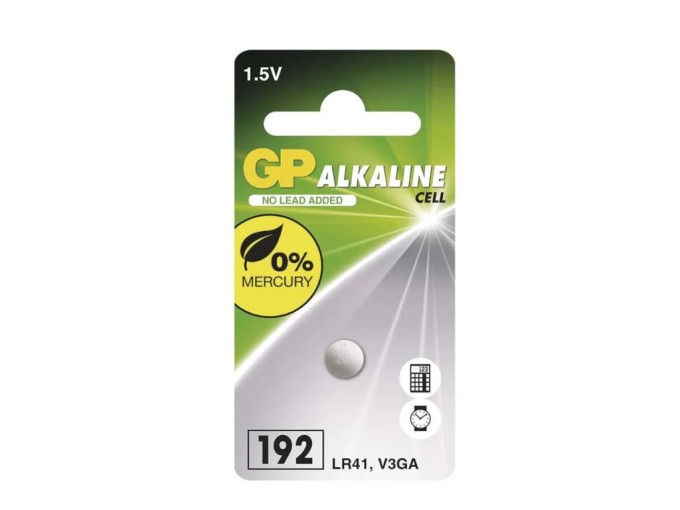 Baterie knoflíková LR41 / SR41 1,5V 24mAh GP192F