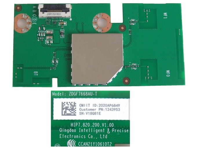 WiFi modul LCD LED TV ZDGF7668AU-T Hisense