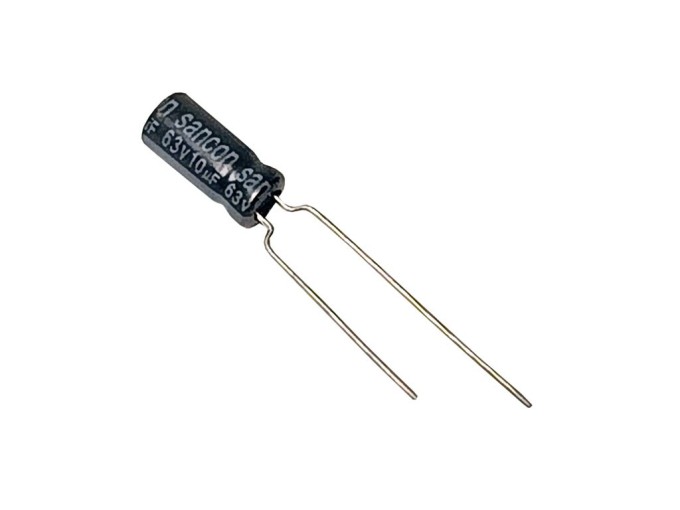 Elektrolytický kondenzátor 10uF 63V 105°C Vestel
