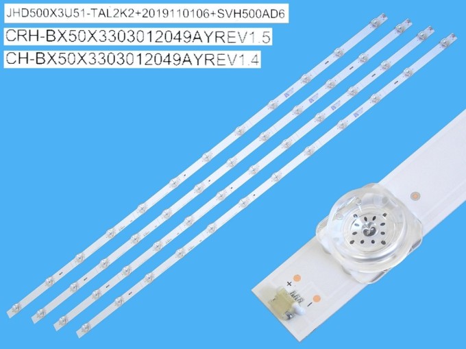 Sada LED podsvícení 960mm pro Hisense 50" LCD TV, 4 kusy SVH500AD6