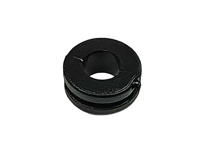 Kabelová průchodka 6 mm průměr, měkčené PVC, černá