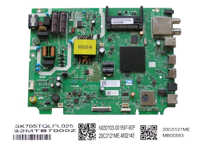 Základní deska LCD modulu pro Metz 32MTB7000Z main board 5800-A7M41G-0P10