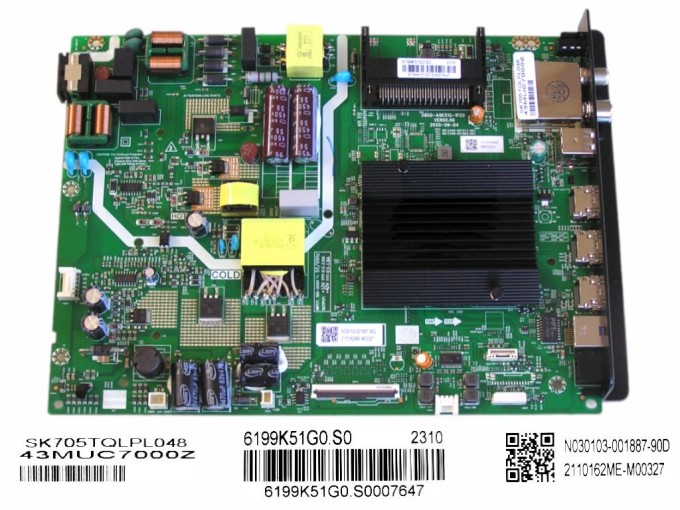 Základní deska LCD modulu pro Metz 43MUC7000Z - main board 5800-A9K51G-1P20