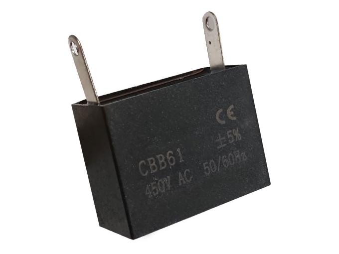 Motorový rozběhový kondenzátor 2.0uF 450V CBB61 s vývody Faston