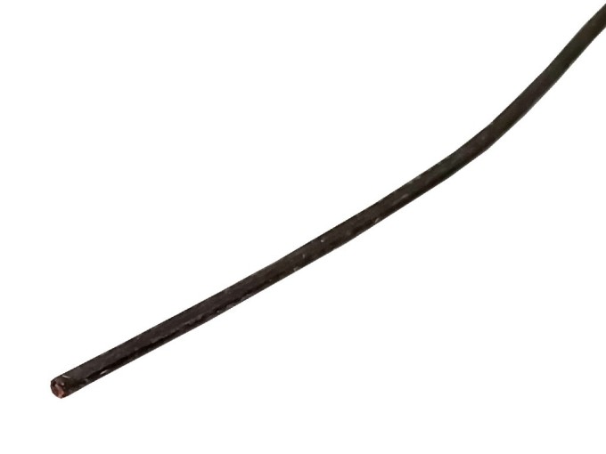 Silikonový kabel měděný lanko 0,25 mm² černý - metráž