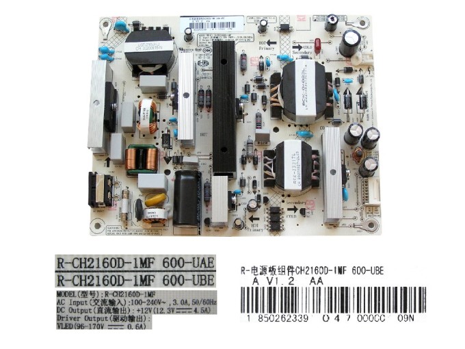 Napájecí zdrojová deska LCD modul pro Changhong Chiq U58H7LX