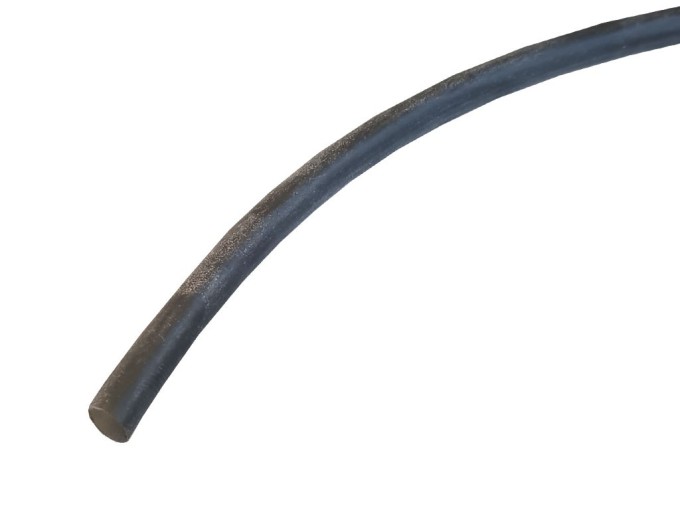 Silikonová bužírka černá 5,0 x 0,5 mm na metry