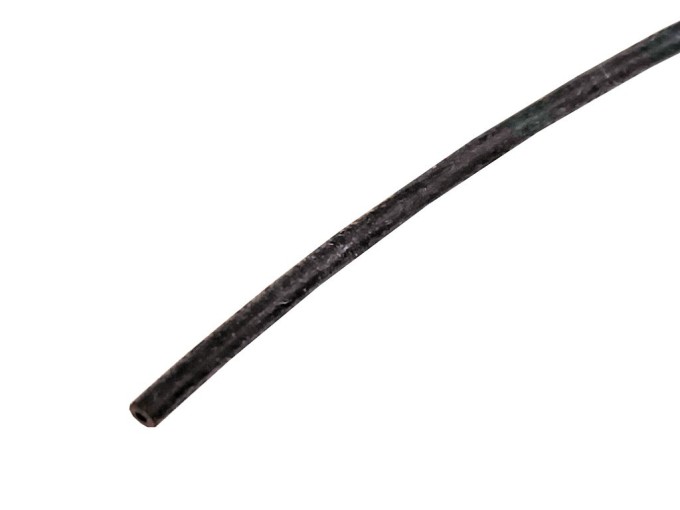 Silikonová bužírka černá 0,5 x 0,2 mm na metráž