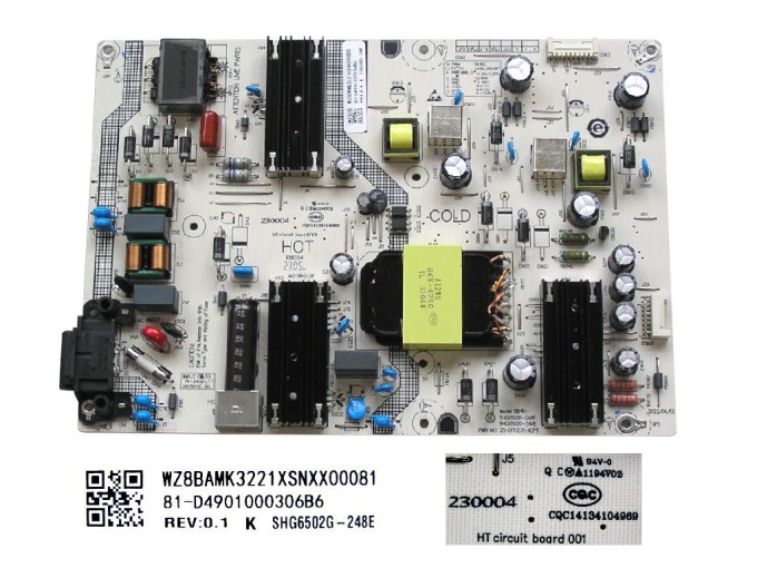 Napájecí zdroj LCD modulu Xiaomi L65M7-Q2EU POWER BOARD SHG6502G-248E