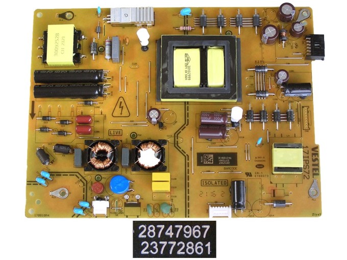 Napájecí zdrojová deska 17IPS72 pro LCD TV Vestel 23772861