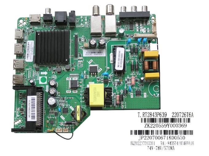 Základní deska LCD modulu FOX 42AOS430E main board HK.T.RT2843P639