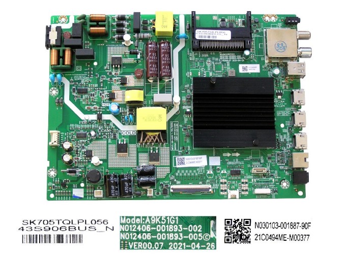 Základní deska LCD modulu pro TESLA 43S906BUS main board SK705TQLPL056