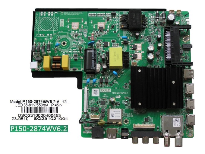 Základní deska LCD LED TV SENCOR SLE43US801TCSB Main board P150-2874WV6.2