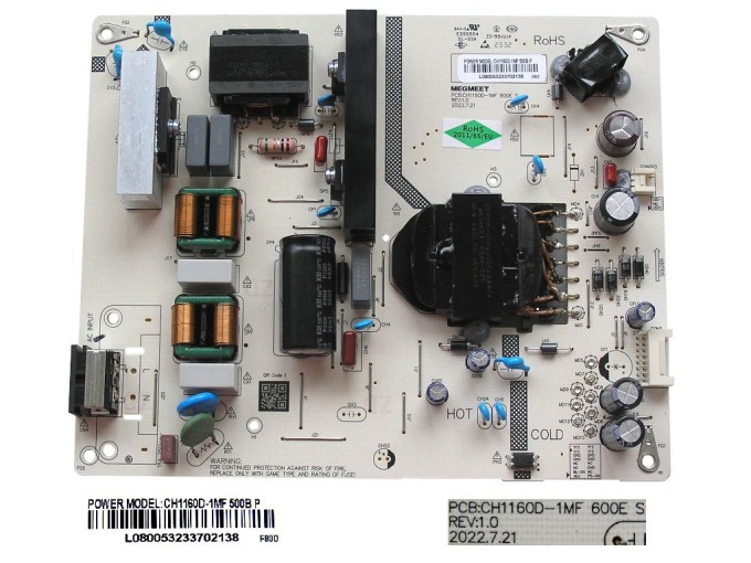 Napájecí zdrojový modul LCD Changhong Chiq CH1160D-1MF