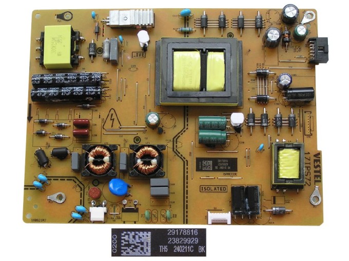Napájecí zdrojová deska LCD 17IPS72 Vestel 23829929